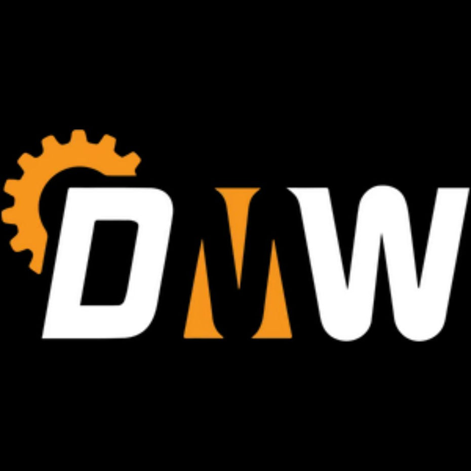 This is the DMW Dirty Muddy Weekends logo on the Enhanced Offroad website, for 4WD Dual Cab conversion, GVM upgrades and more