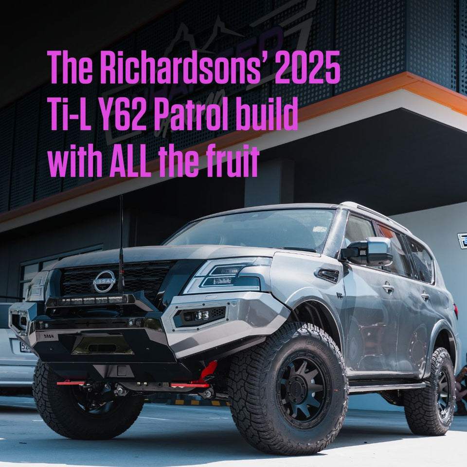 Richardsons' Ti-L Y62 Nissan Patrol build with ALL the fruit, built by Enhanced Offroad Solutions in Baringa, Sunshine Coast, Caloundra, Brisbane, QLD