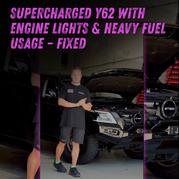 This is an image of Mat Noonan talking about a Nissan Patrol Y62 with fuel and supercharger issues in Baringa, QLD, Caloundra, Brisbane