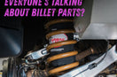 This is an image of billet upper control arms on a Y62 Nissan Patrol V*, fitted by Enhanced Offroad in Sunshine Coast QLD