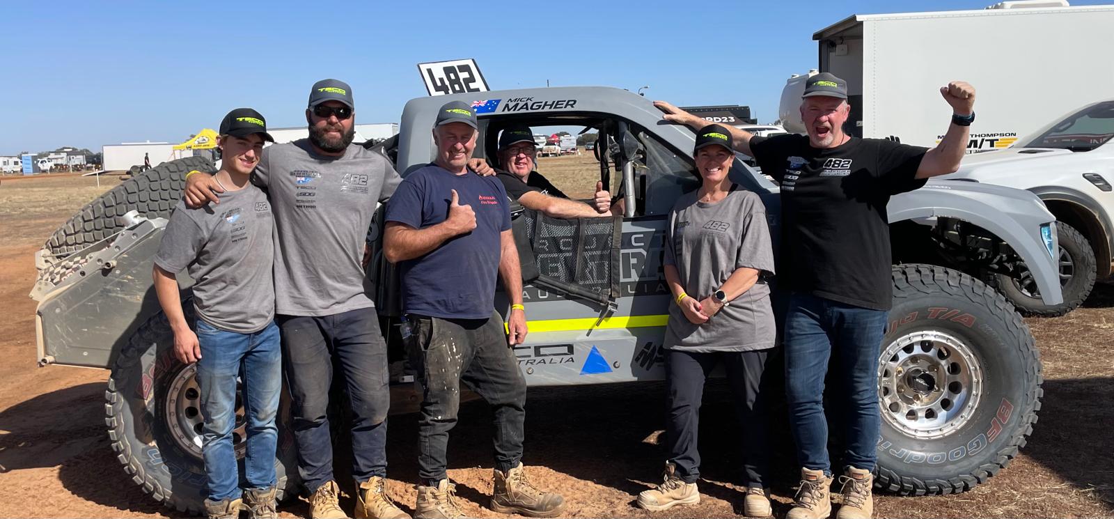 This is a photo of a Nissan Patrol Y62 from Enhanced Offroad Solutions in project desert race australia